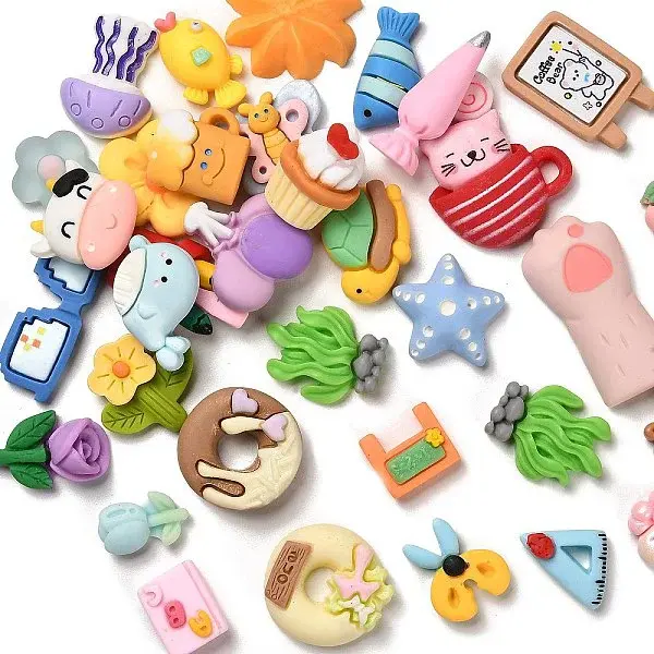 Frosted Resin Decoden Cabochons