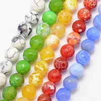 Natural Agate Bead Strands