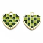 Rack Plating Alloy Checkerboard Pendants