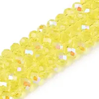 Electroplate Glass Beads Strands