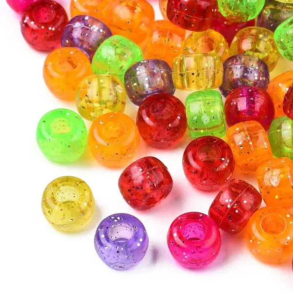 Transparent Acrylic European Beads