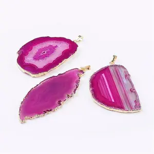 Natural Agate Big Pendants