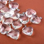 Heart Alloy Glass Pendants