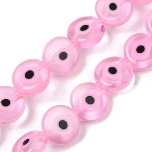 Handmade Evil Eye Lampwork Beads Strands