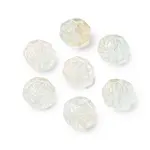 Spray Painted Transparent Glass Beads