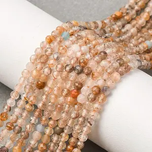 Natural Rutilated Quartz Beads Strands