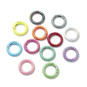 Spray Painted Alloy Spring Gate Ring