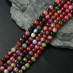 Natural Agate Round Beads Strand