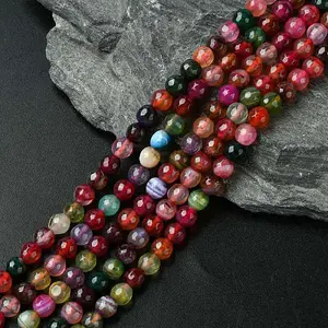 Natural Agate Round Beads Strand