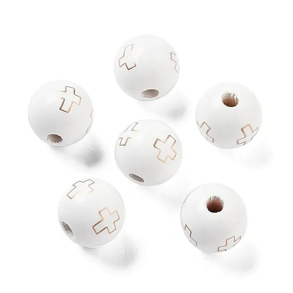 Wood European Beads