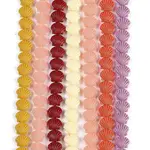 Synthetic Coral Dyed Carved Beads Strands