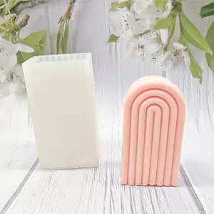 Half Oval DIY Candle Silicone Molds