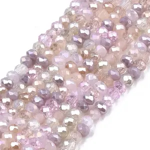 Electroplate Glass Beads Strands