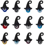 40Pcs Handmade Evil Eye Lampwork Round Pendants