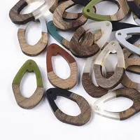 Resin & Walnut Wood Pendants