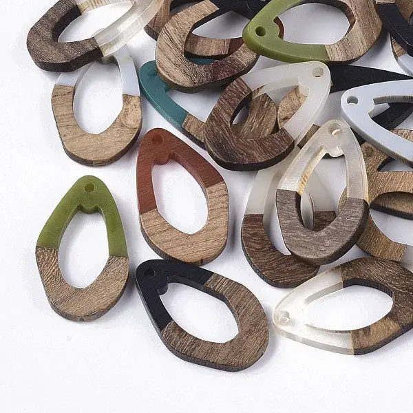 Resin & Walnut Wood Pendants