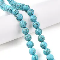 Synthetic Turquoise Beads Strands