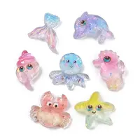 Ocean Series Transparent Resin  Cabochons