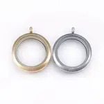 304 Stainless Steel Magnetic Floating Locket Pendants
