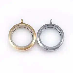 304 Stainless Steel Magnetic Floating Locket Pendants