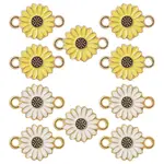 10Pcs 2 Colors Golden Tone Alloy Connector Charms