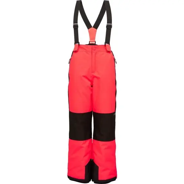 Lewro BERKLEY Detské lyžiarske nohavice, lososová, veľkosť 152-158