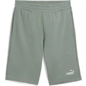 Puma ESSENTIALS+ LOGO LAB GRAPHIC SHORTS 10 Pánske teplákové kraťasy, zelená, veľkosť