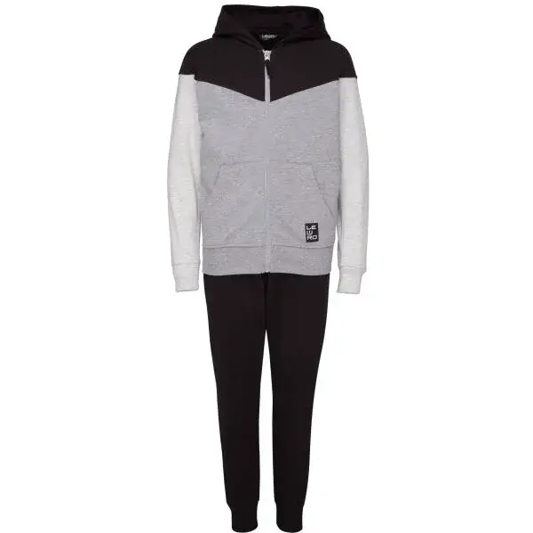 Lewro OAKIE Chlapčenská tepláková súprava, čierna, veľkosť 140-146