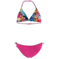 AQUOS CARMELA Dievčenské dvojdielne plavky, ružová, veľkosť 140-146