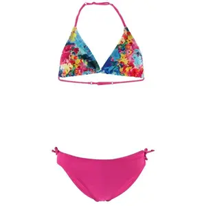 AQUOS CARMELA Dievčenské dvojdielne plavky, ružová, veľkosť 140-146
