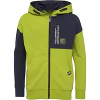 Lewro HAYCROFT Chlapčenská celorozopínacia mikina, svetlo zelená, veľkosť 116-122