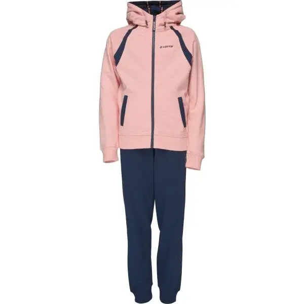 Lotto LENNET Dievčenská tepláková súprava, lososová, veľkosť 140-146
