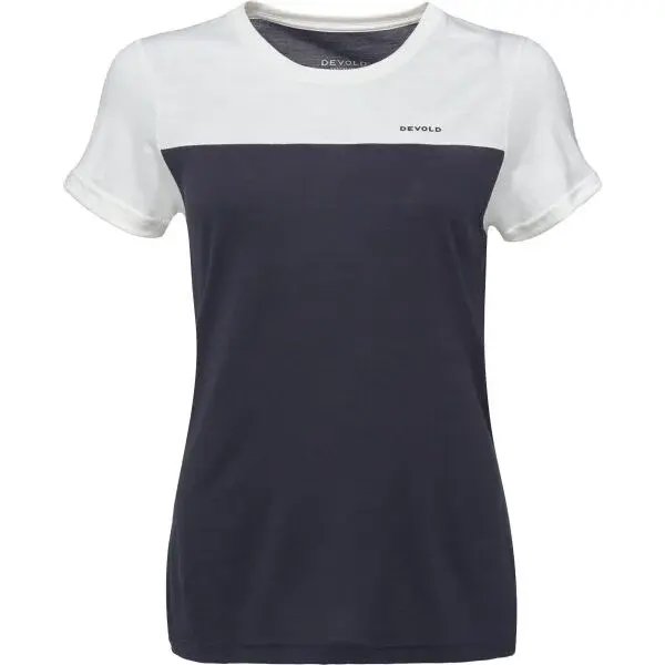 Devold CLASSIC LINEAR Dámske merino tričko, čierna, veľkosť