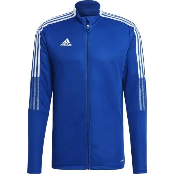adidas TIRO21 TK JKT Pánska futbalová mikina, modrá, veľkosť