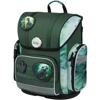 BAAGL ERGO DINO Školská aktovka, zelená, veľkosť