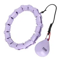ONE FITNESS HULA HOOP Masážna obruč so závažím, fialová, veľkosť