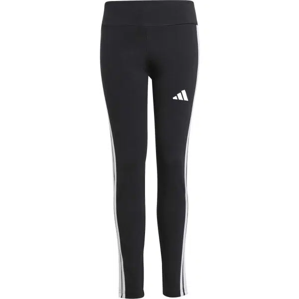 adidas ESSENTIALS AEROREADY 3-STRIPES HIGH-WAISTED Dievčenské legíny, čierna, veľkosť