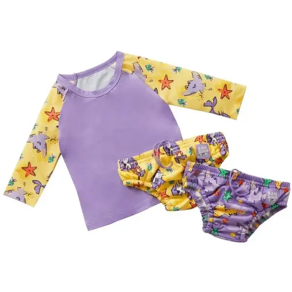 Bambinomio MIO SAND Plavecká súprava, fialová, veľkosť 1-2Y