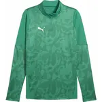 Puma TEAMCUP TRAINING 1/4 ZIP TOP Pánska športová mikina, zelená, veľkosť