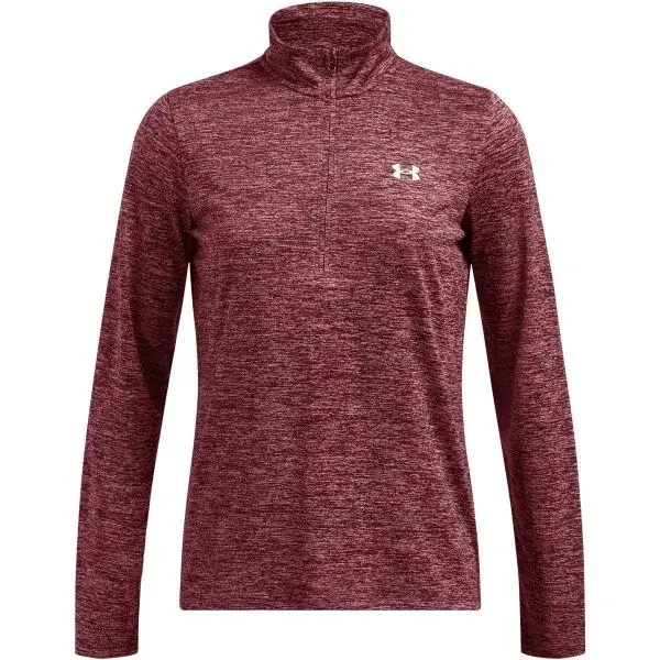 Under Armour TECH TWIST Dámske tričko, vínová, veľkosť S