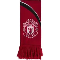 adidas MANCHESTER UNITED FC SCARF Fanúšikovský šál, červená, veľkosť