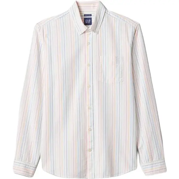 GAP OXFORD Pánska košeľa, biela, veľkosť