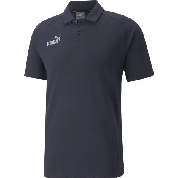 Puma TEAMFINAL CASUALS POLO Pánske tričko, tmavo modrá, veľkosť