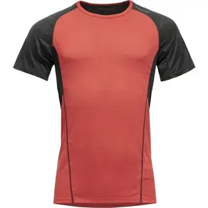 Devold RUNNING MERINO 130 SHIRT MAN Pánske tričko, červená, veľkosť