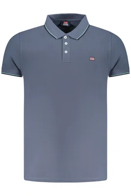NORWAY 1963 MEN'S SHORT SLEEVE POLO BLUE