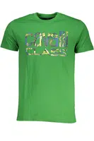 CAVALLI CLASS GREEN MEN'S SHORT SLEEVED T-SHIRT