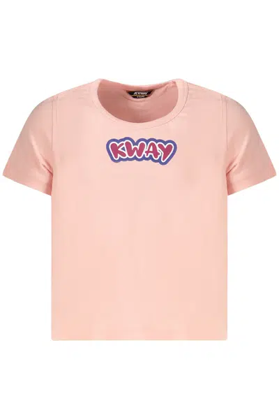 K-WAY SHORT SLEEVE T-SHIRT GIRL PINK
