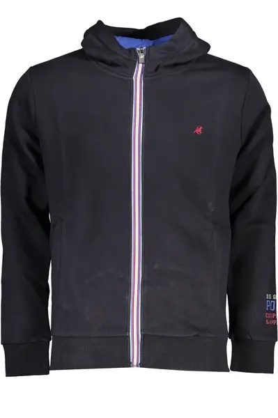 US GRAND POLO MEN'S BLUE ZIP SWEATSHIRT