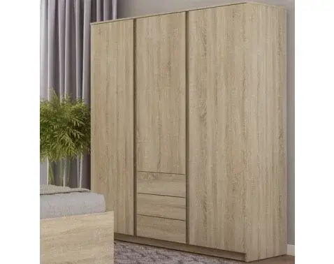 Šatníková skriňa Carlos, dub sonoma, 152 cm%