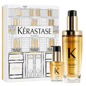 Dárková sada olejové péče pro všechny typy vlasů Kérastase Elixir Ultime L'Huile Originale + dárek zdarma